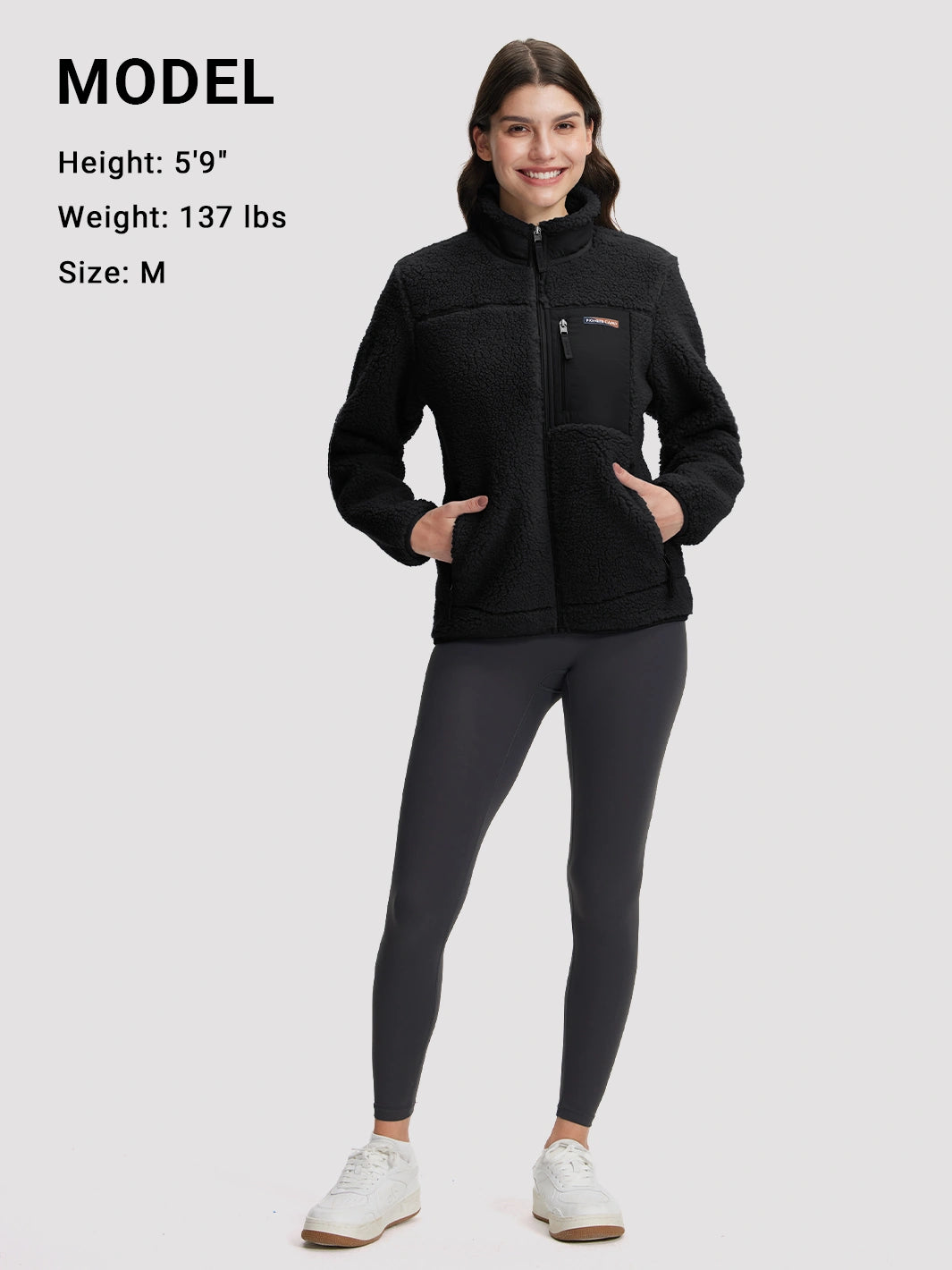 Women's 550g Thick Polar Fleece Full-Zip Jacket