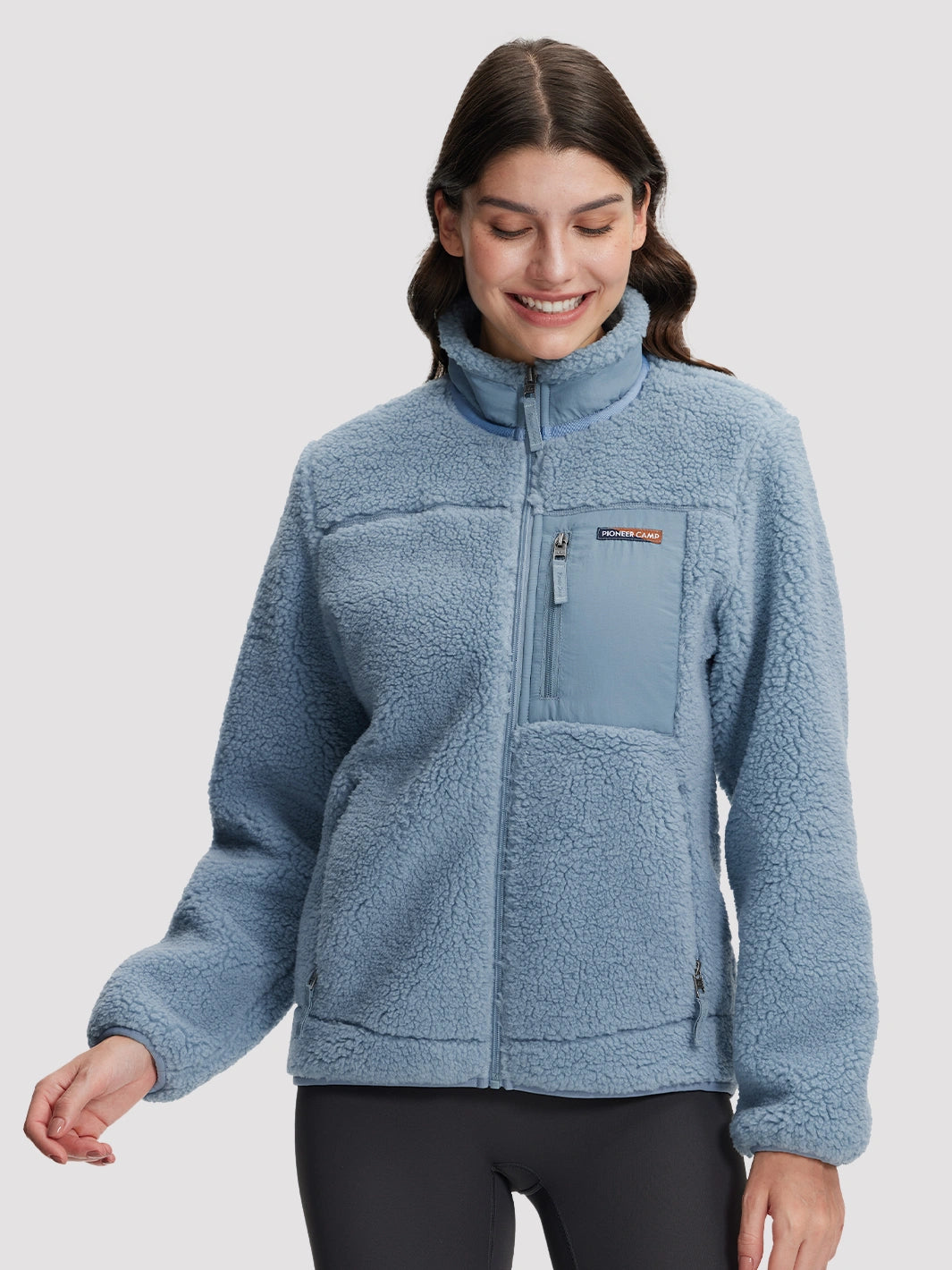 Women's 550g Thick Polar Fleece Full-Zip Jacket