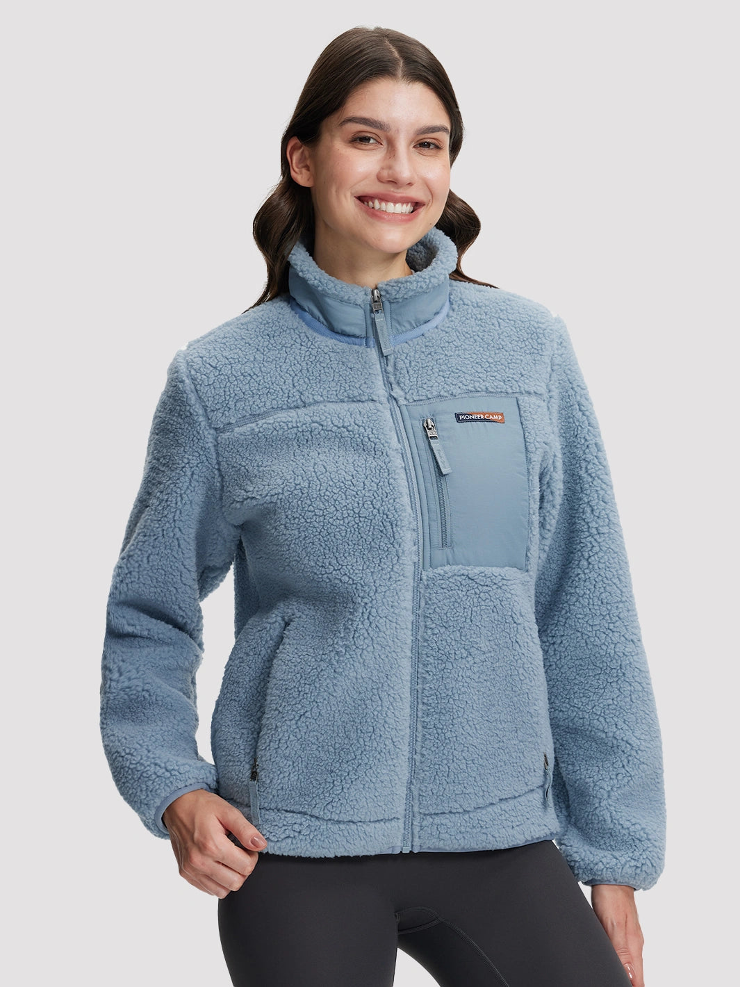 Women's 550g Thick Polar Fleece Full-Zip Jacket