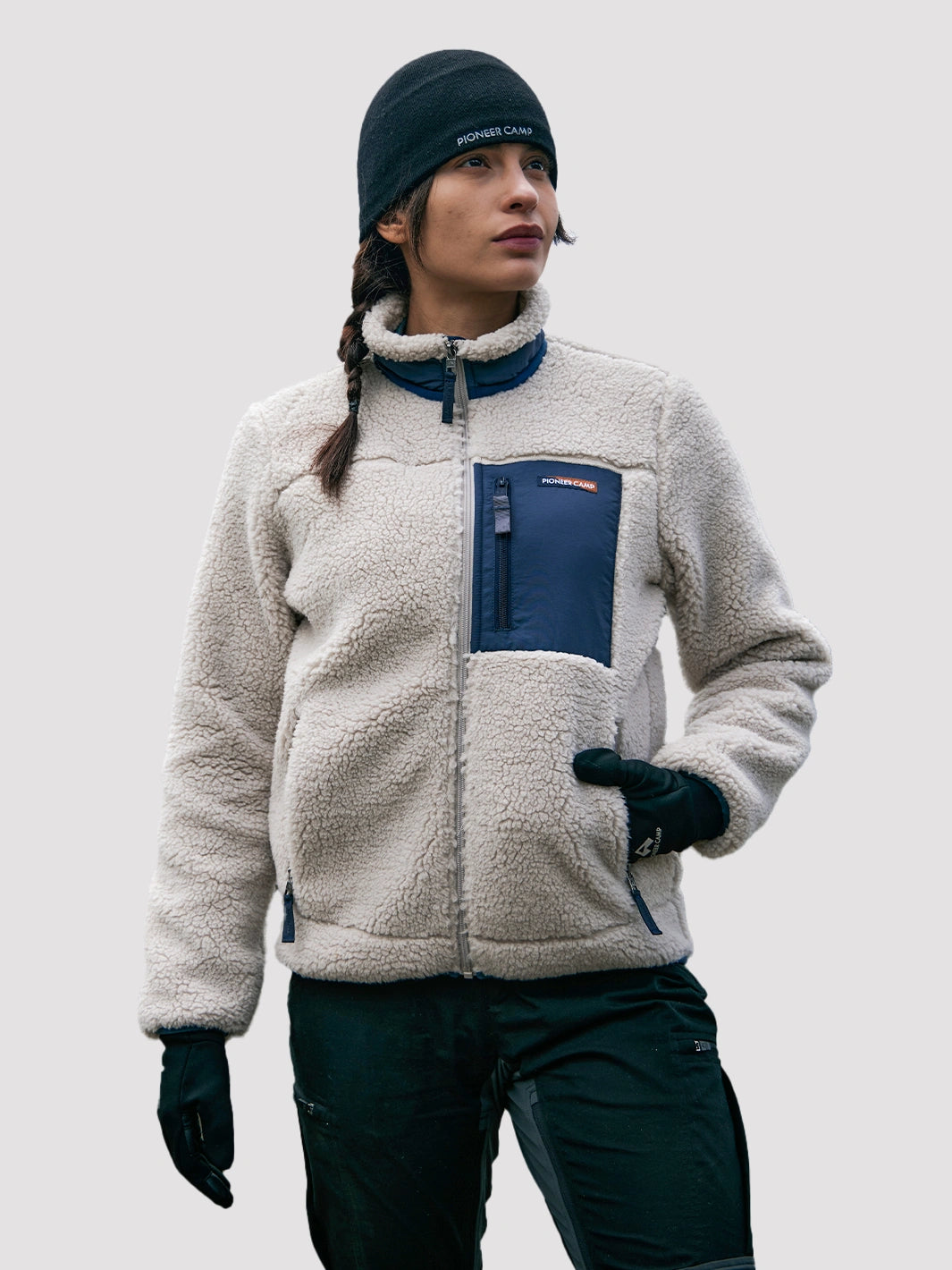 Women's 550g Thick Polar Fleece Full-Zip Jacket