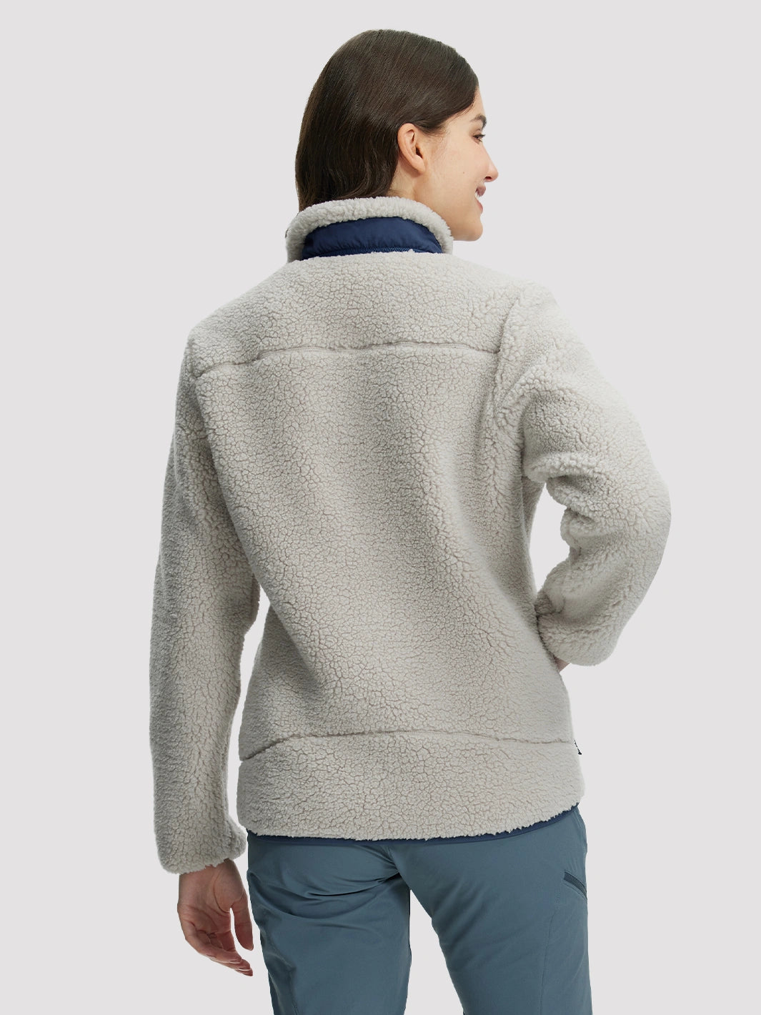 Women's 550g Thick Polar Fleece Full-Zip Jacket