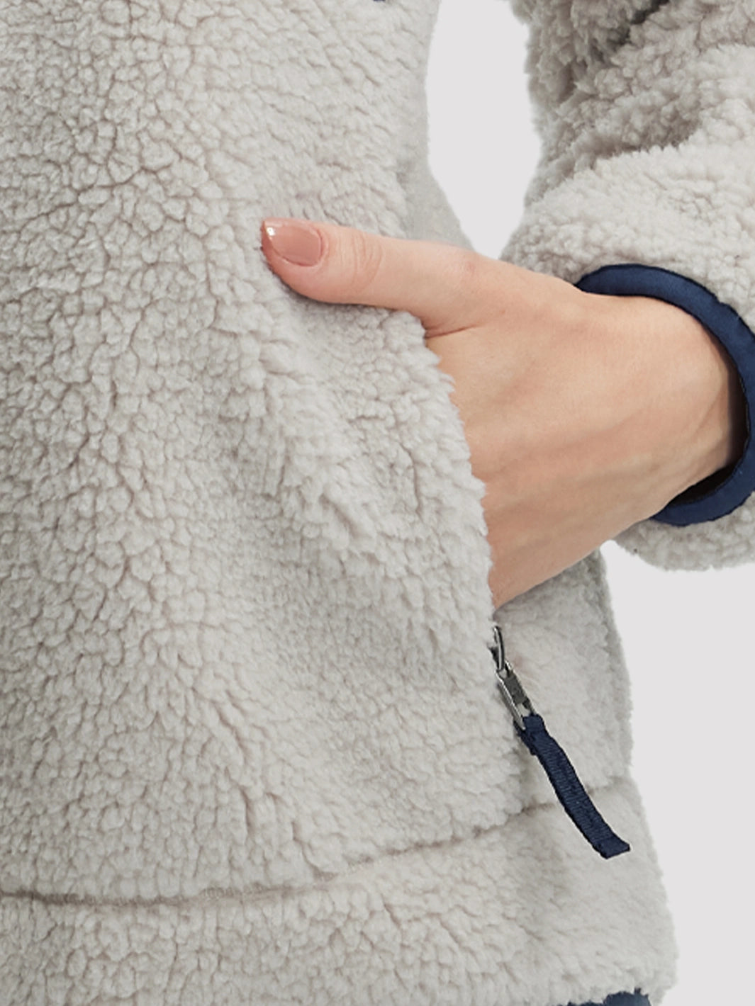 Women's 550g Thick Polar Fleece Full-Zip Jacket