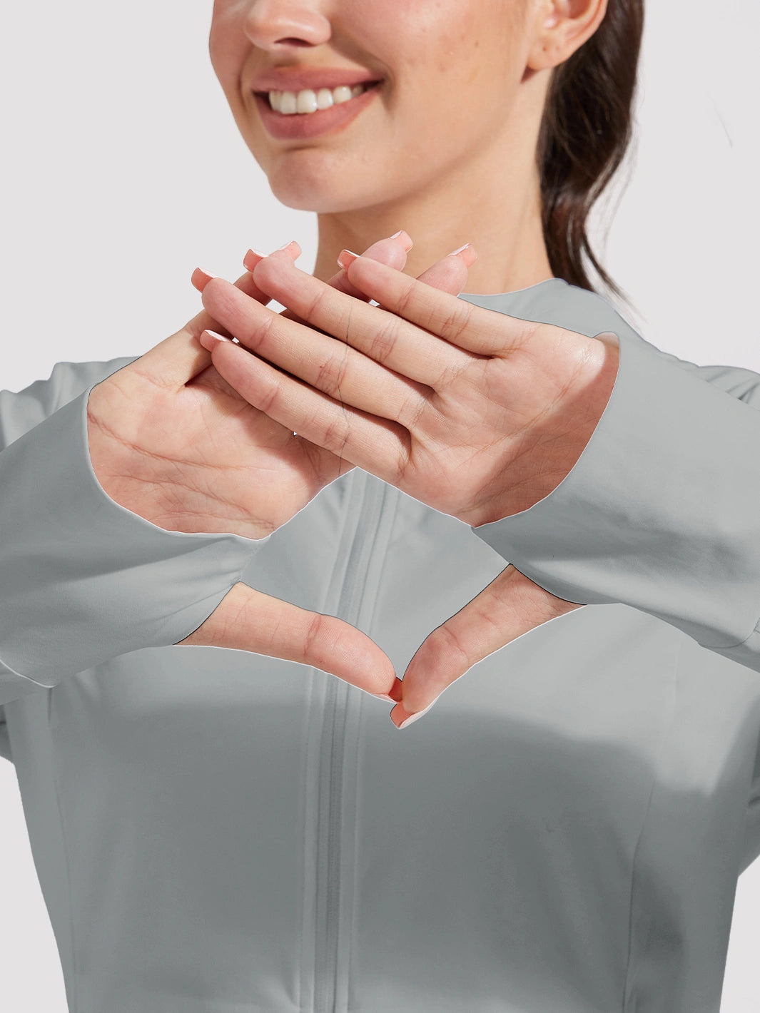 Sonnen Hoodie für Damen mit LSF 50+ und durchgehendem Reißverschluss