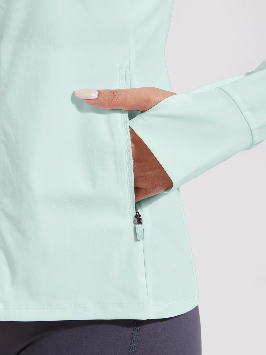 Sonnen Hoodie für Damen mit LSF 50+ und durchgehendem Reißverschluss