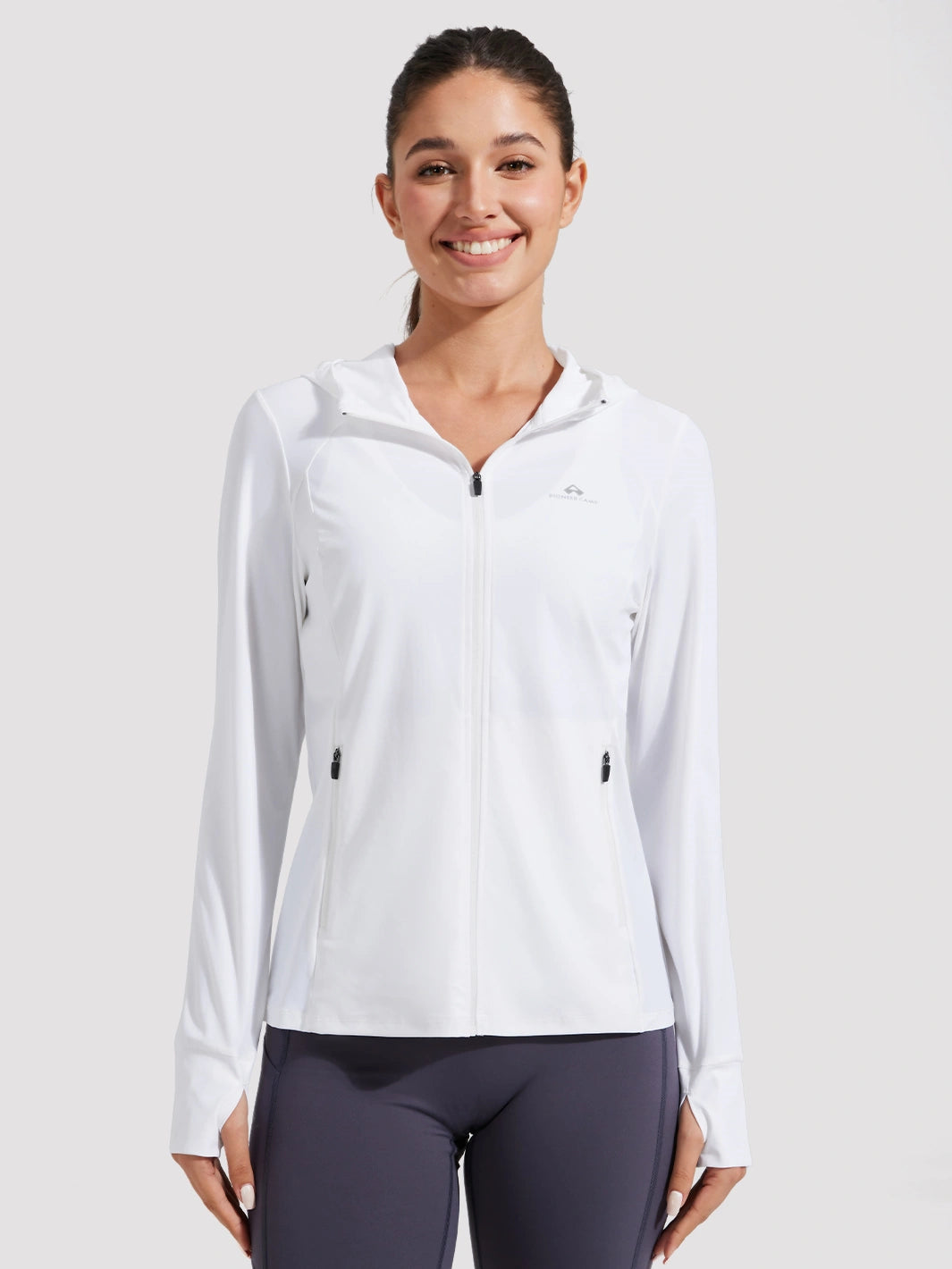 Sonnen Hoodie für Damen mit LSF 50+ und durchgehendem Reißverschluss