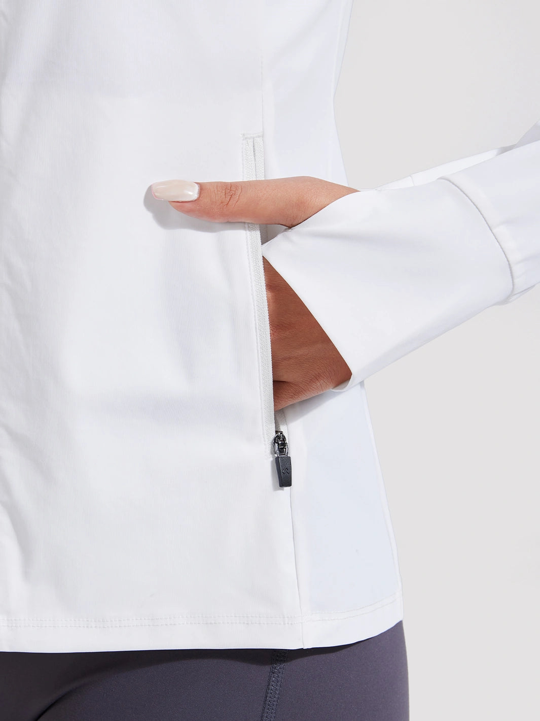 Sonnen Hoodie für Damen mit LSF 50+ und durchgehendem Reißverschluss