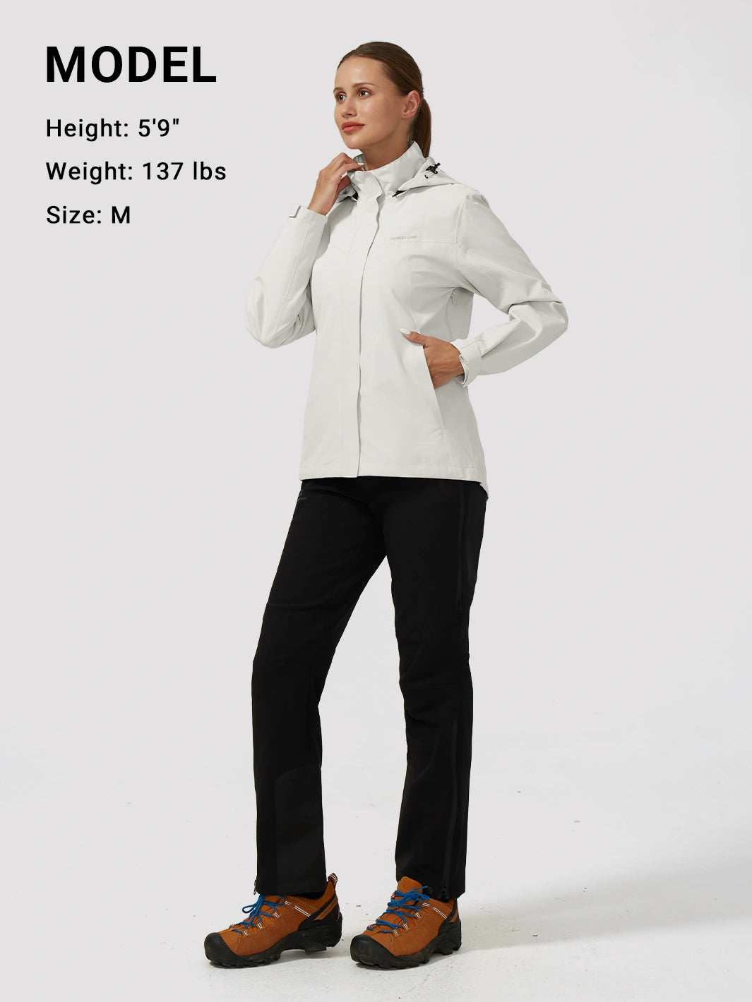 Veste de pluie imperméable et pliable pour femmes