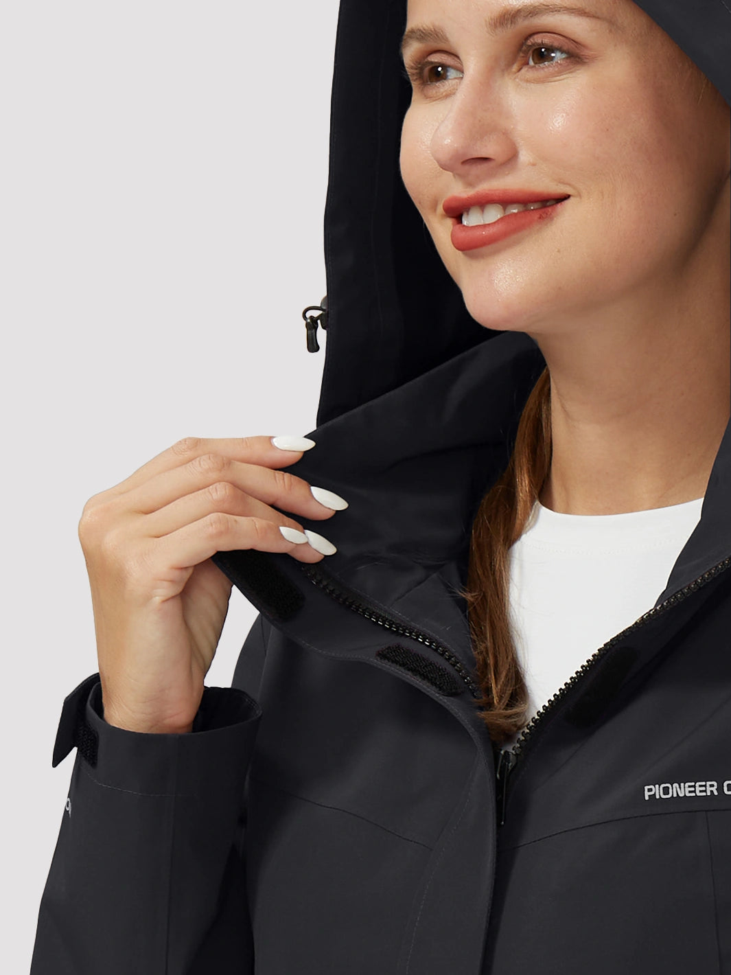 Veste de pluie imperméable et pliable pour femmes