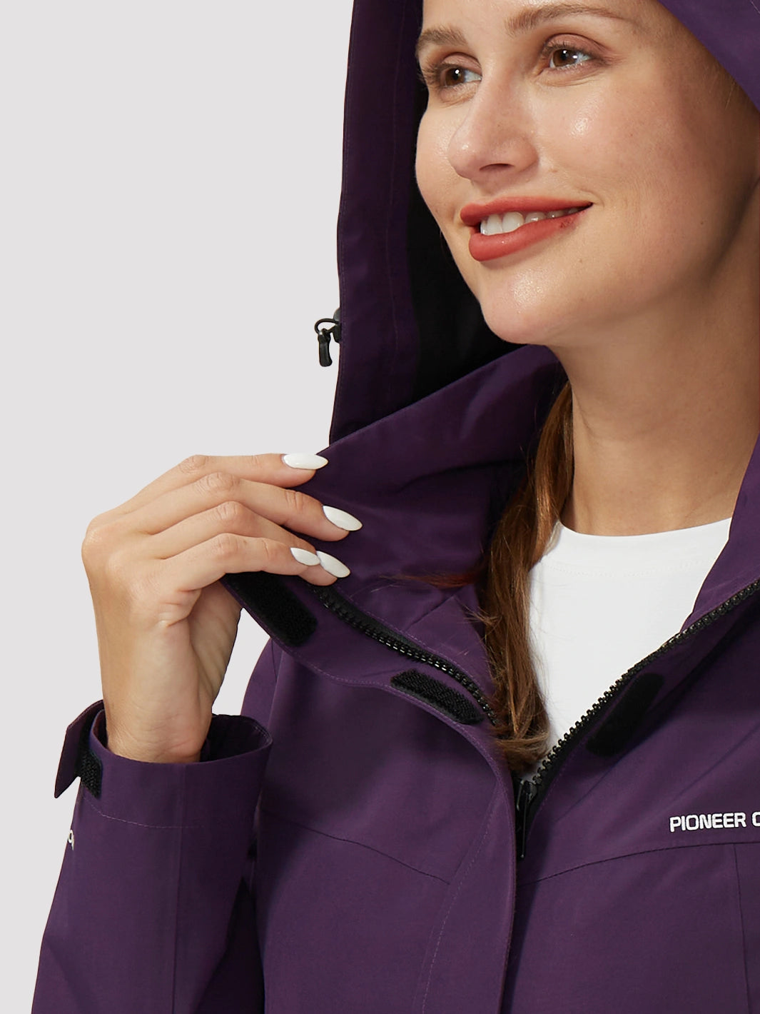 Veste de pluie imperméable et pliable pour femmes