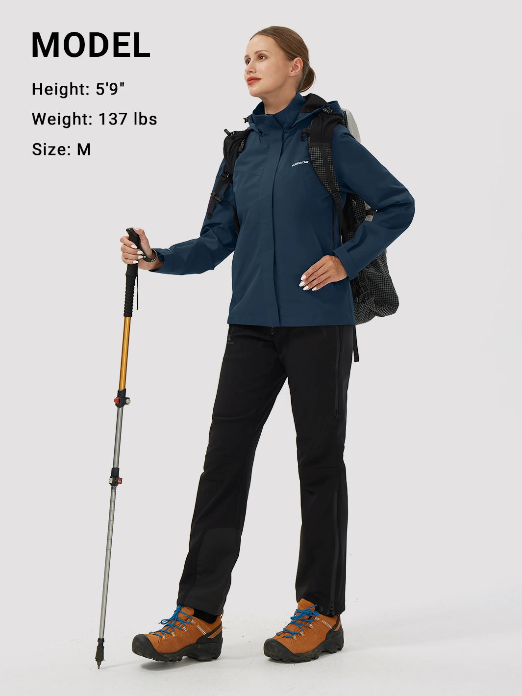 Veste de pluie imperméable et pliable pour femmes