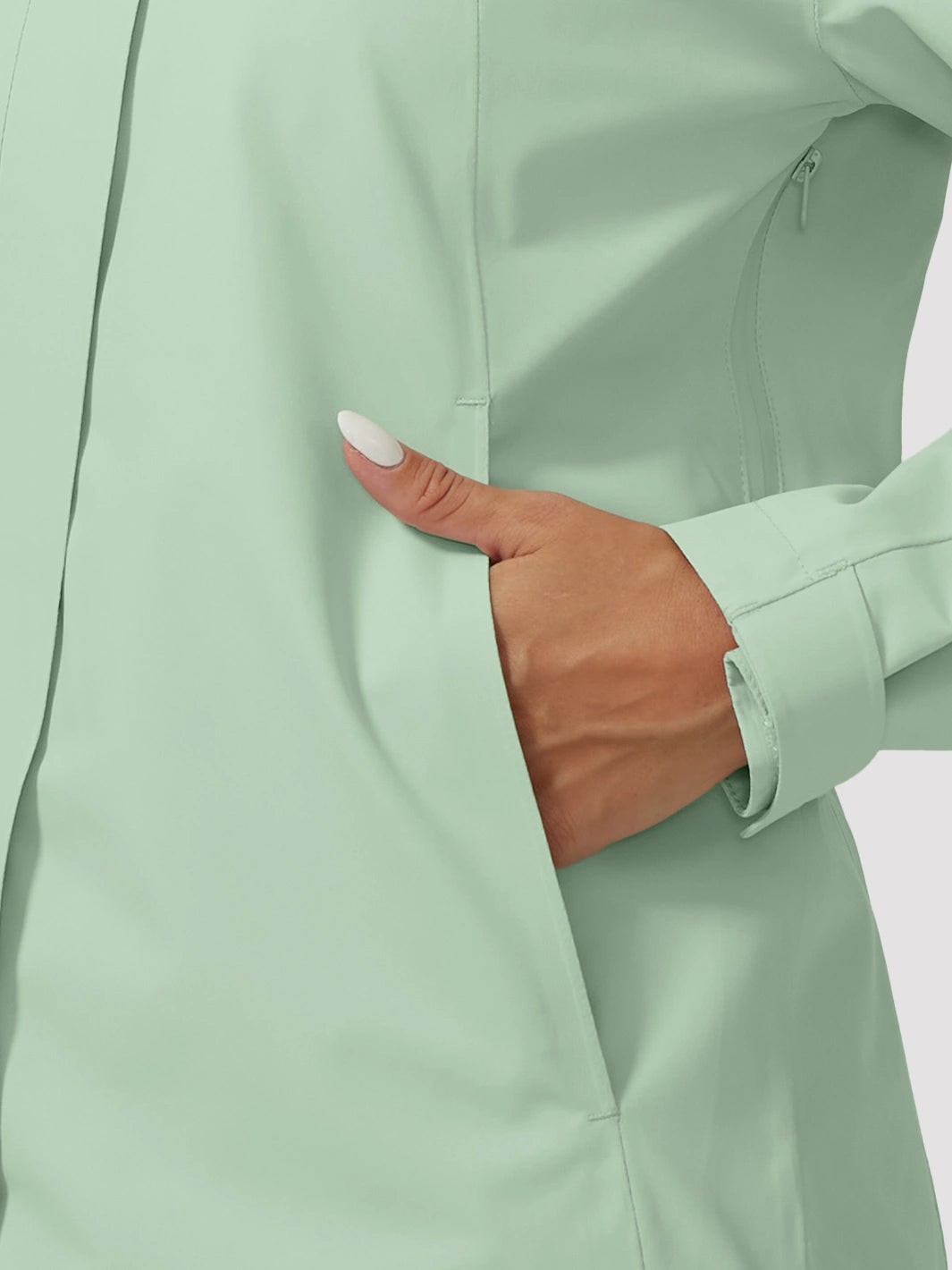 Veste de pluie imperméable et pliable pour femmes