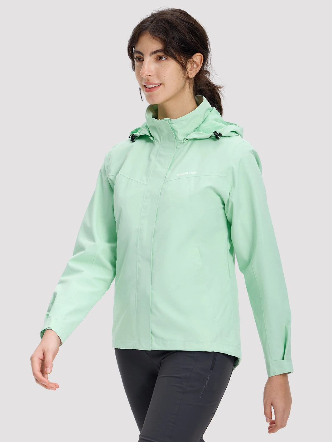 Women's Waterproof Packable Rain Jacket PIONEER CAMP
