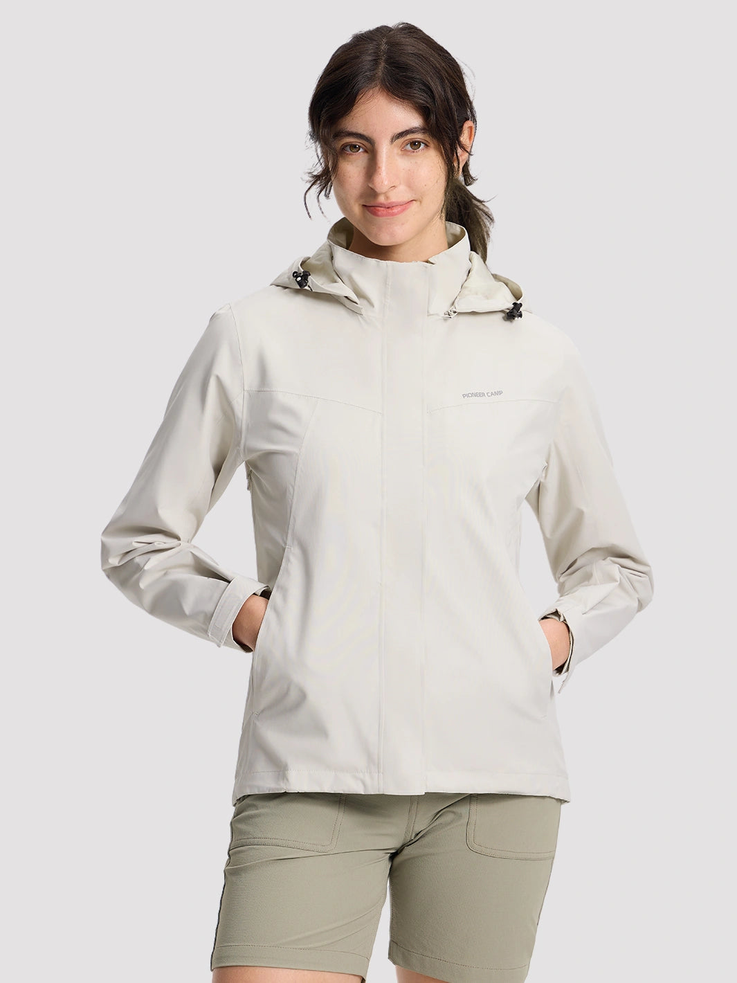 Women's Waterproof Packable Rain Jacket PIONEER CAMP