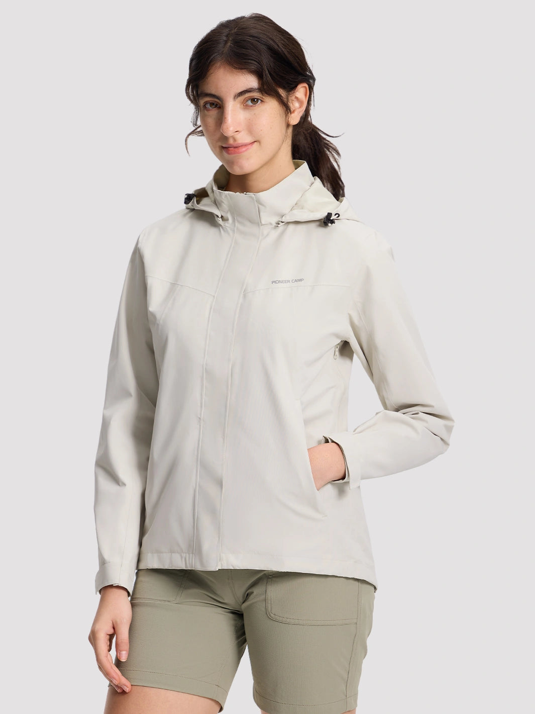 Women's Waterproof Packable Rain Jacket PIONEER CAMP