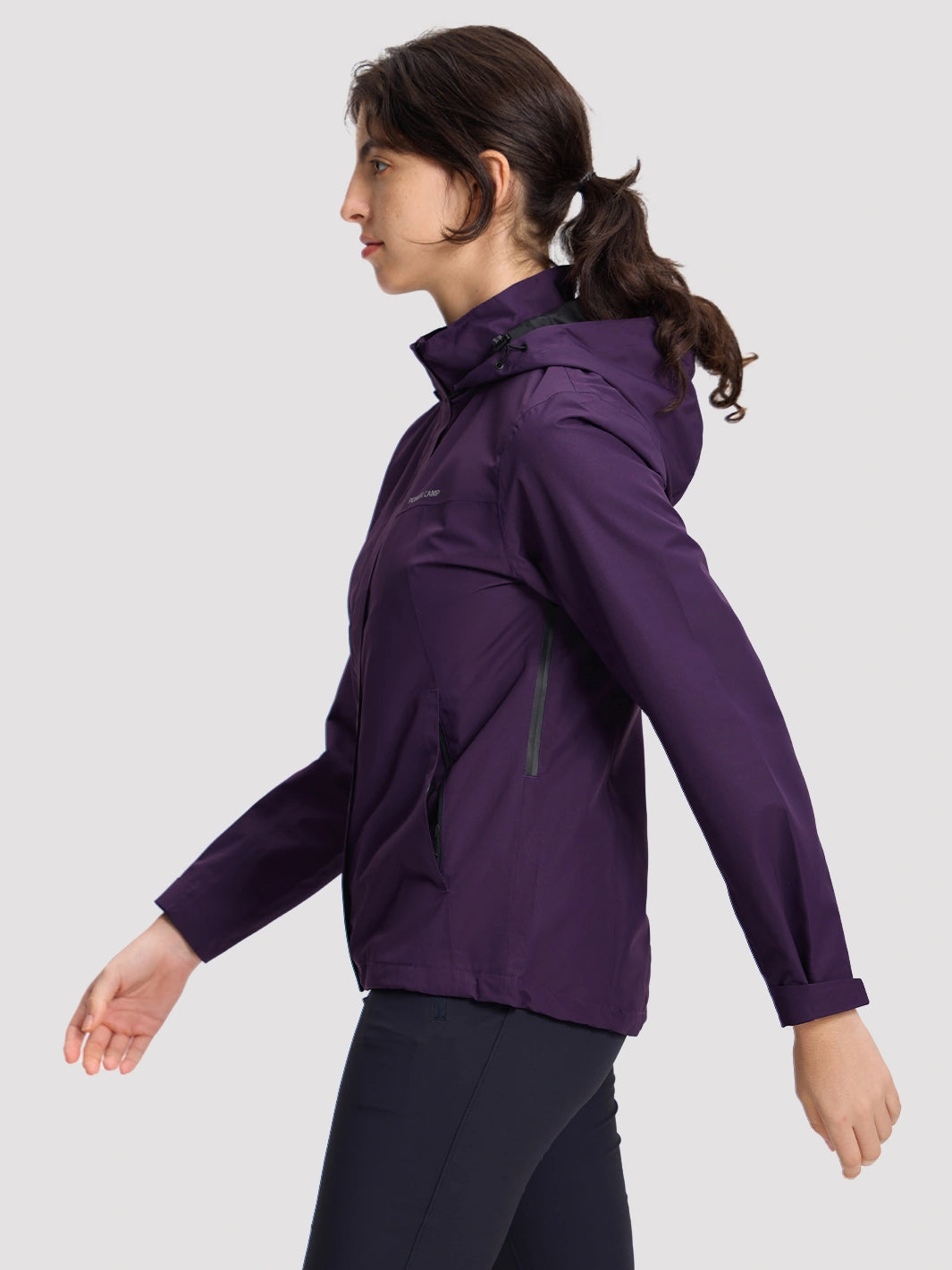 Women's Waterproof Packable Rain Jacket PIONEER CAMP