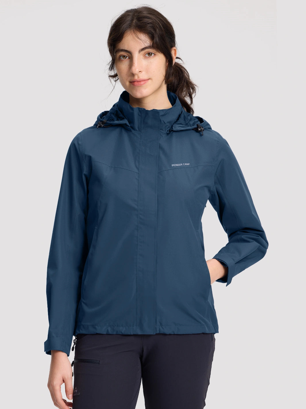 Women's Waterproof Packable Rain Jacket PIONEER CAMP