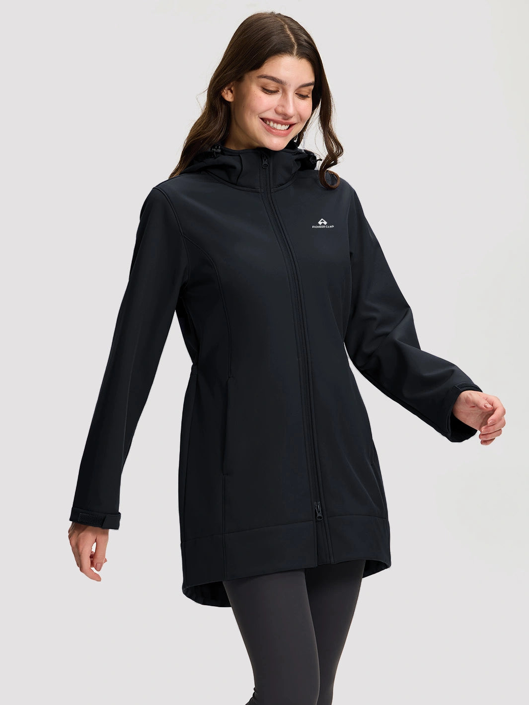 Women's Fleece-Lined Softshell Jacket with Removable Hood
