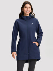 Women's Fleece-Lined Softshell Jacket with Removable Hood PIONEER CAMP