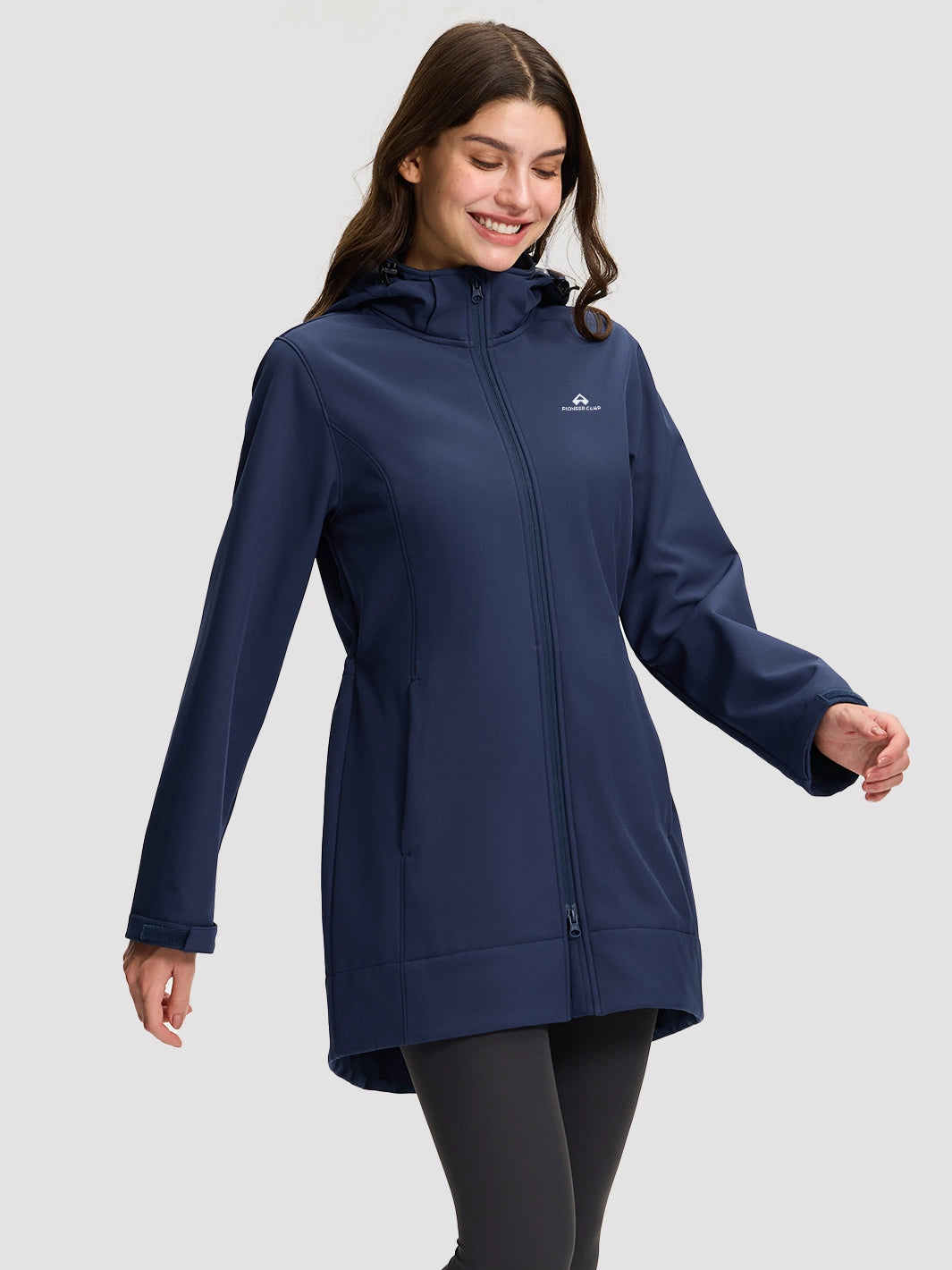 Women's Fleece-Lined Softshell Jacket with Removable Hood