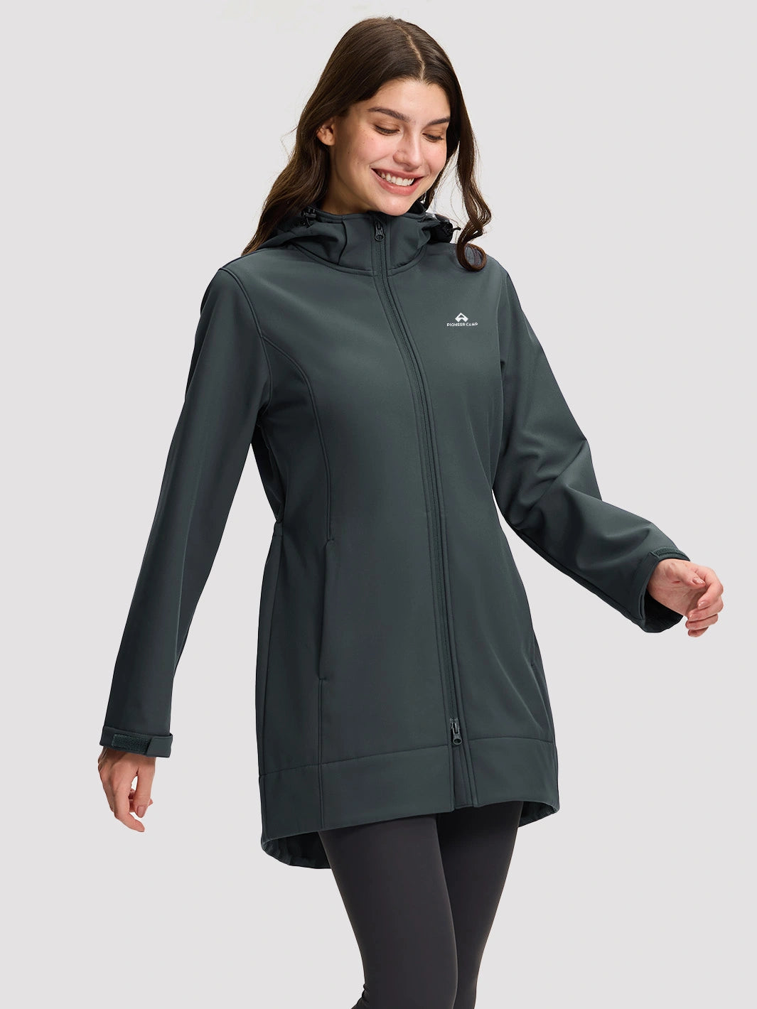 Women's Fleece-Lined Softshell Jacket with Removable Hood
