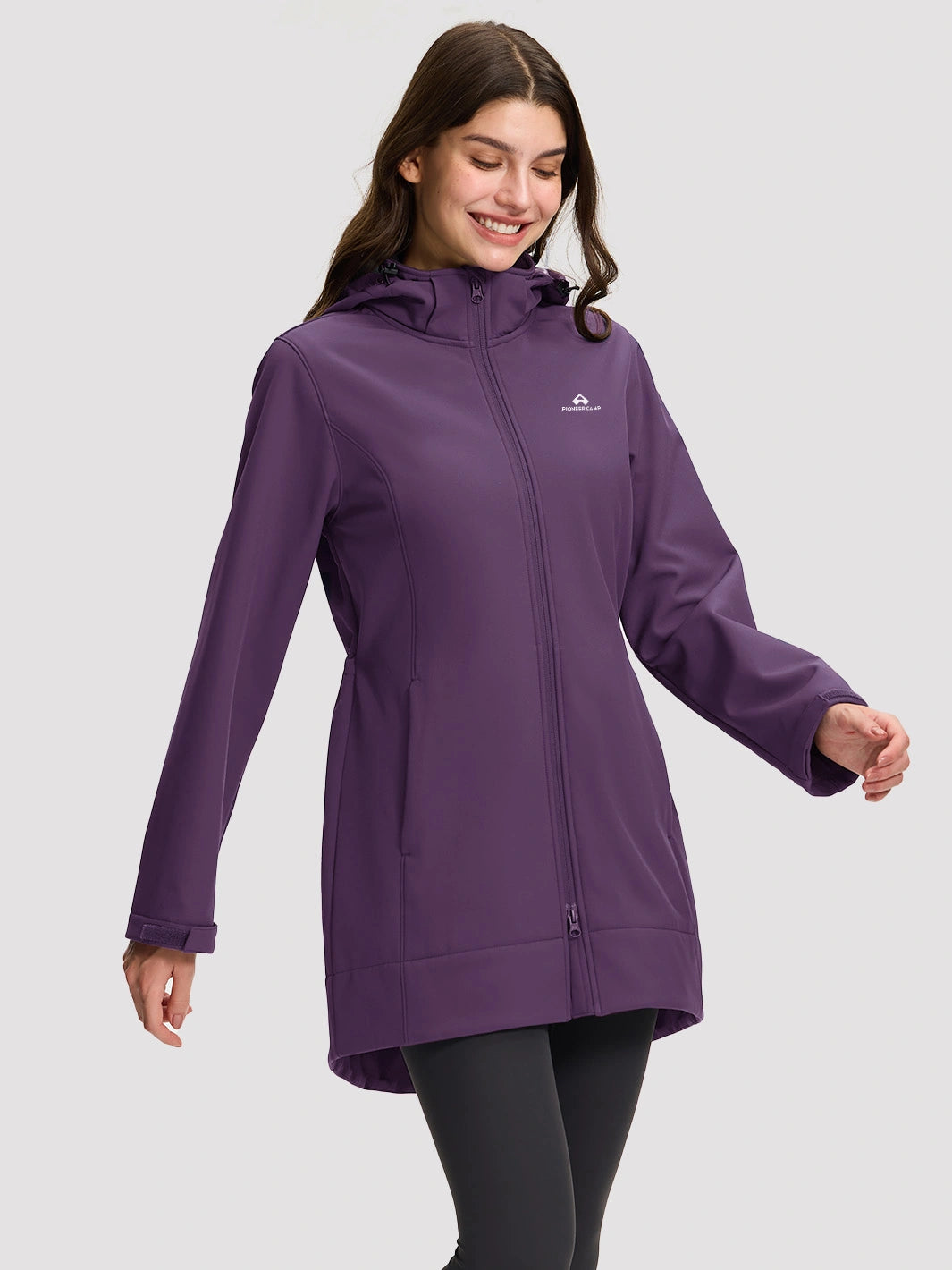 Women's Fleece-Lined Softshell Jacket with Removable Hood