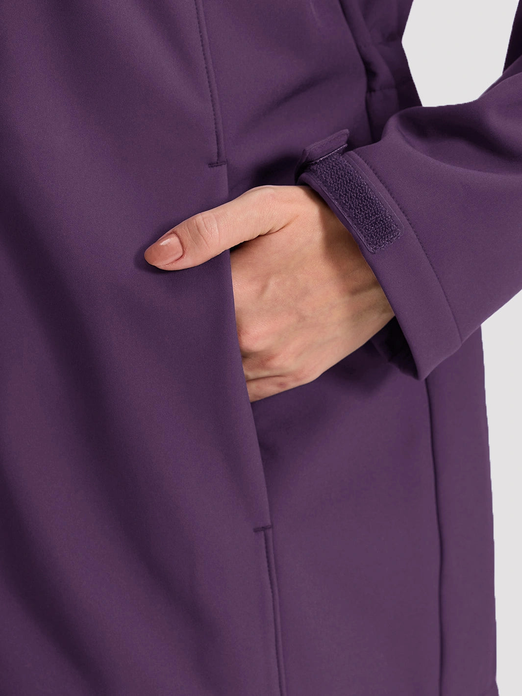 Women's Fleece-Lined Softshell Jacket with Removable Hood