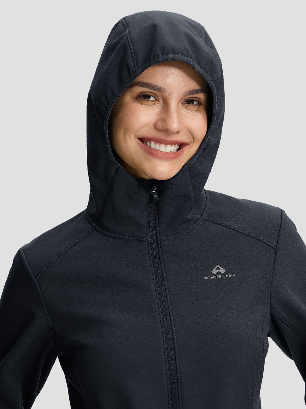 Wasserdichte Fleece-gefütterte Softshelljacke für Damen