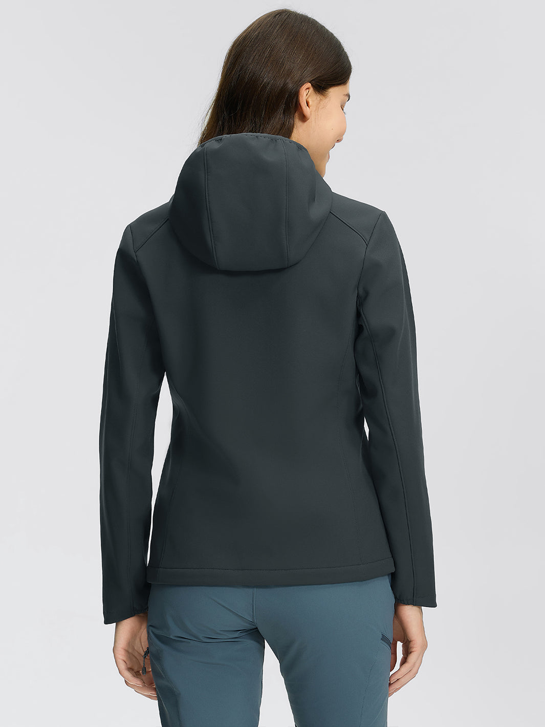 Wasserdichte Fleece-gefütterte Softshelljacke für Damen