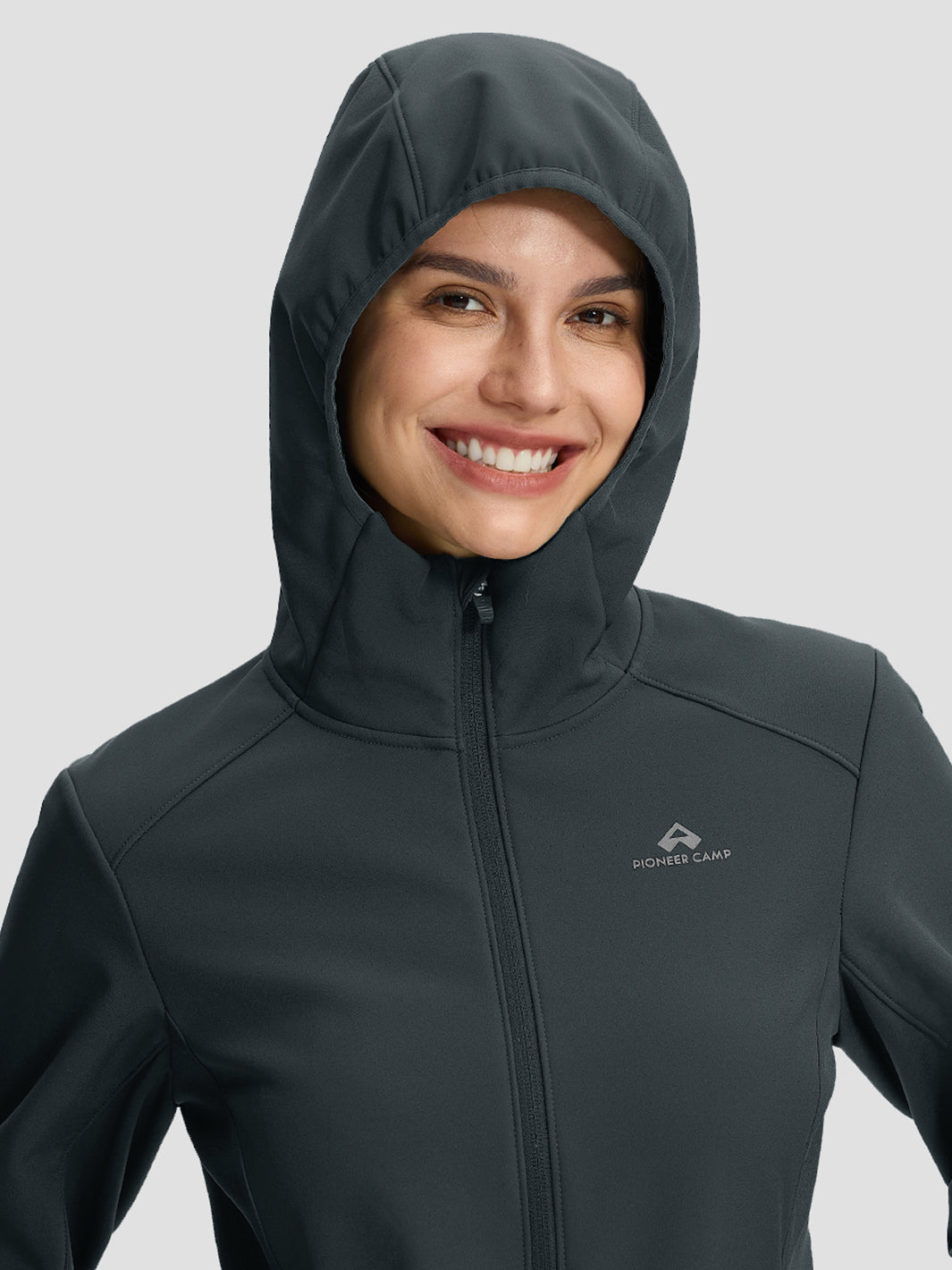 Wasserdichte Fleece-gefütterte Softshelljacke für Damen