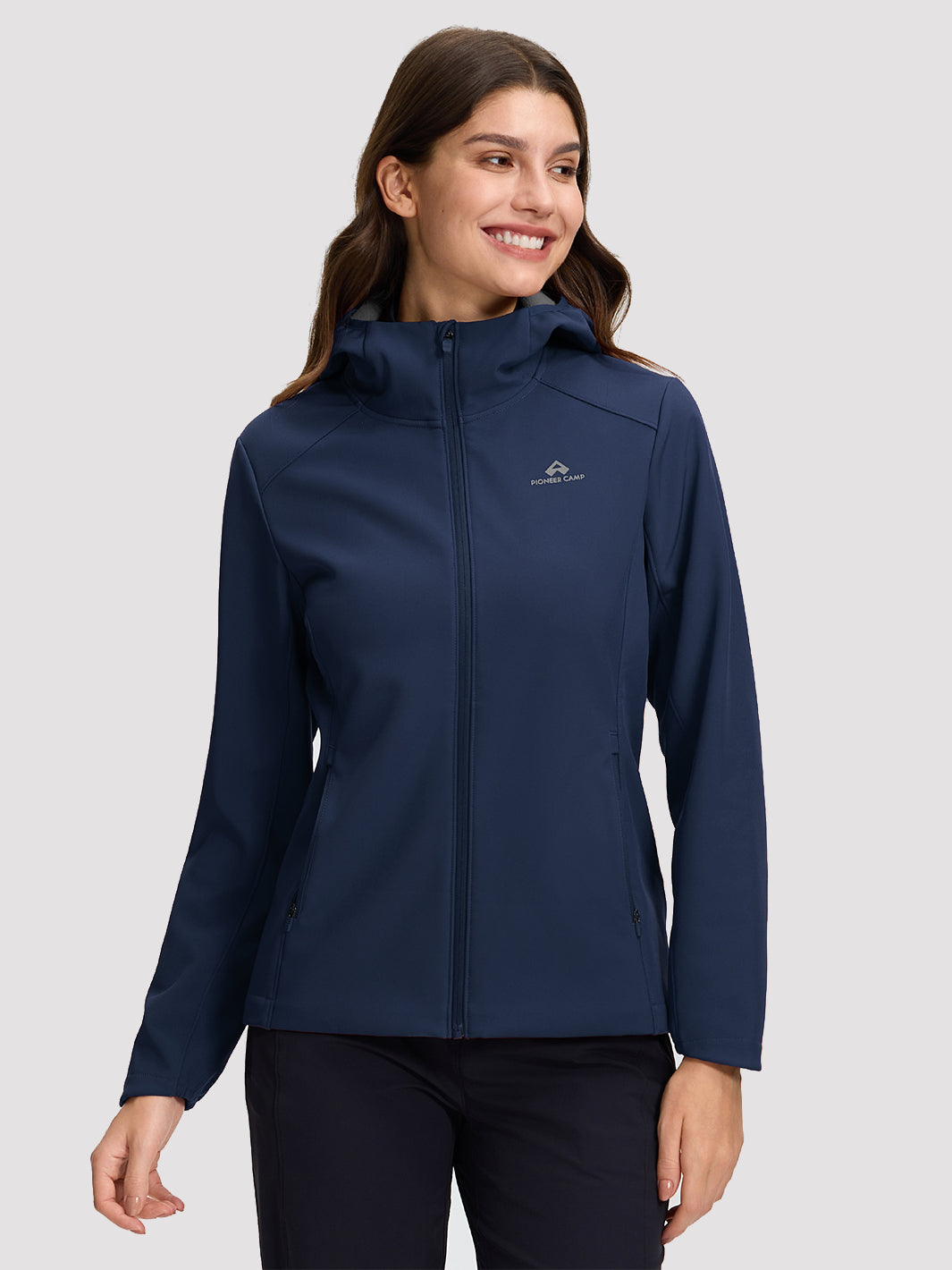 Wasserdichte Fleece-gefütterte Softshelljacke für Damen