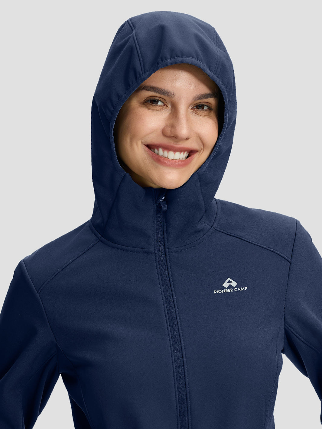 Wasserdichte Fleece-gefütterte Softshelljacke für Damen