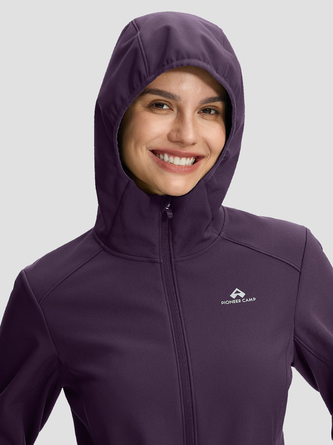 Wasserdichte Fleece-gefütterte Softshelljacke für Damen