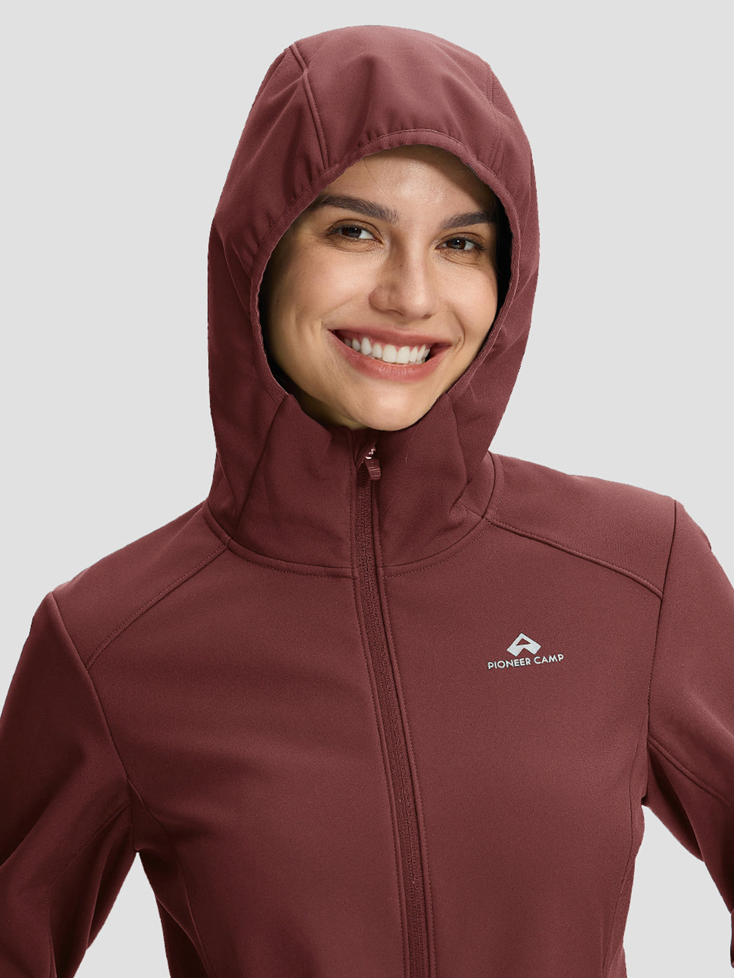 Wasserdichte Fleece-gefütterte Softshelljacke für Damen