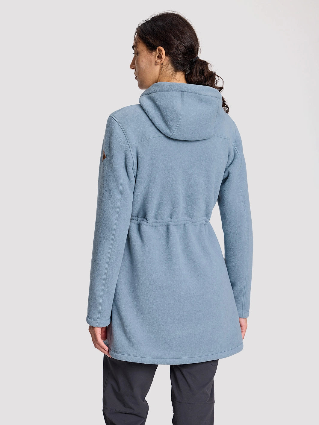Women's 400G Double-Faced Fleece Long Hooded Jacket PIONEER CAMP