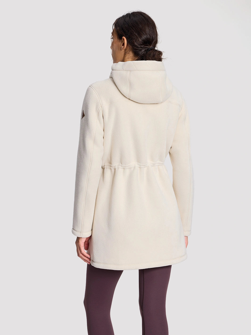 Women's 400G Double-Faced Fleece Long Hooded Jacket PIONEER CAMP