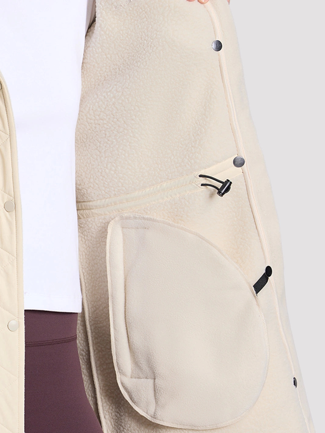 Women's 400G Double-Faced Fleece Long Hooded Jacket PIONEER CAMP