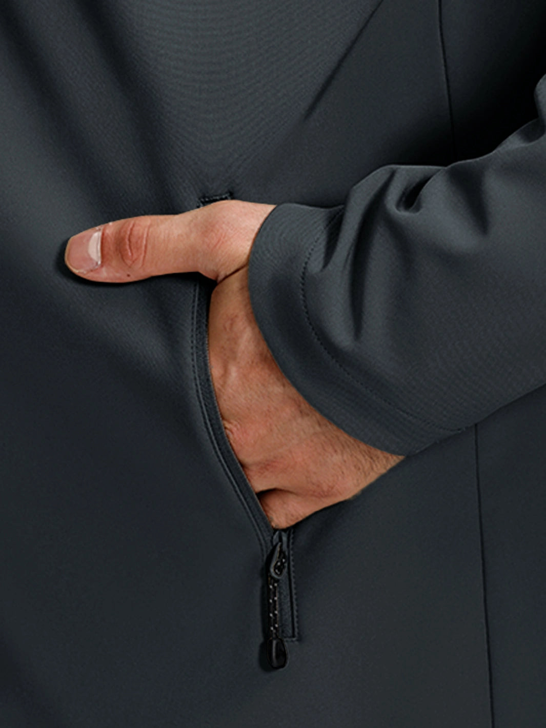 Men's Waterproof Fleece-Lined Softshell Hooded Jacket