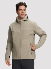 Men's Waterproof Fleece-Lined Softshell Hooded Jacket PIONEER CAMP