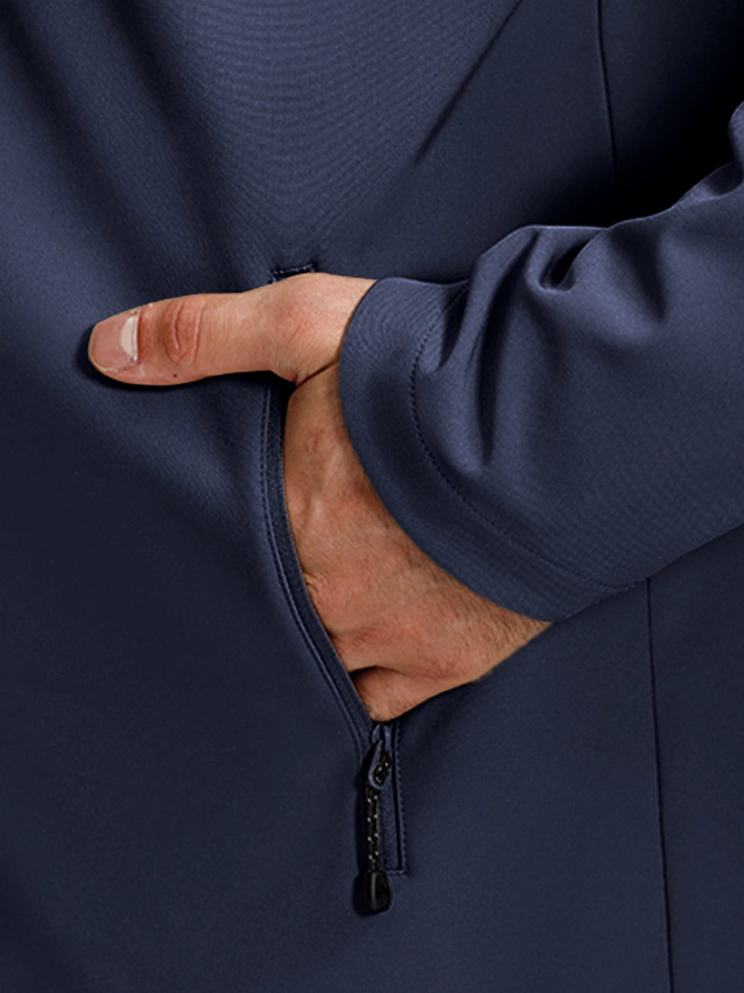 Men's Waterproof Fleece-Lined Softshell Hooded Jacket