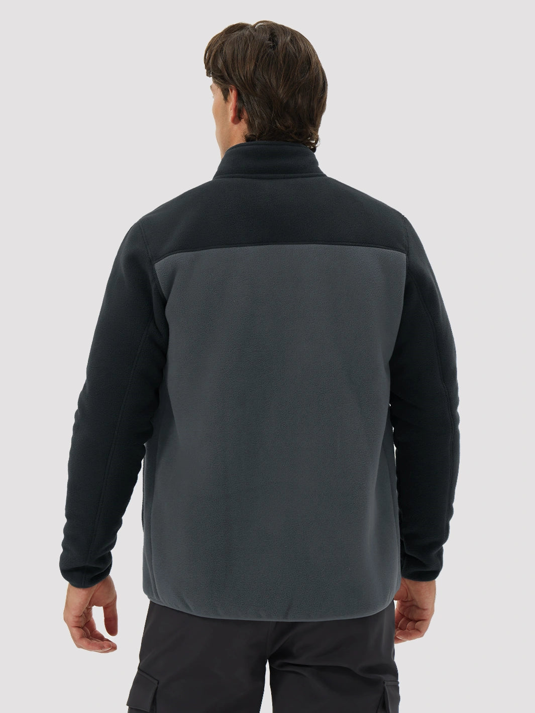Men's Sherpa-Lined Polar Fleece Full-Zip Winter Jacket