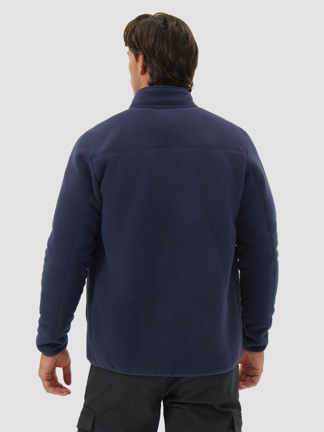 Men's Sherpa-Lined Polar Fleece Full-Zip Winter Jacket