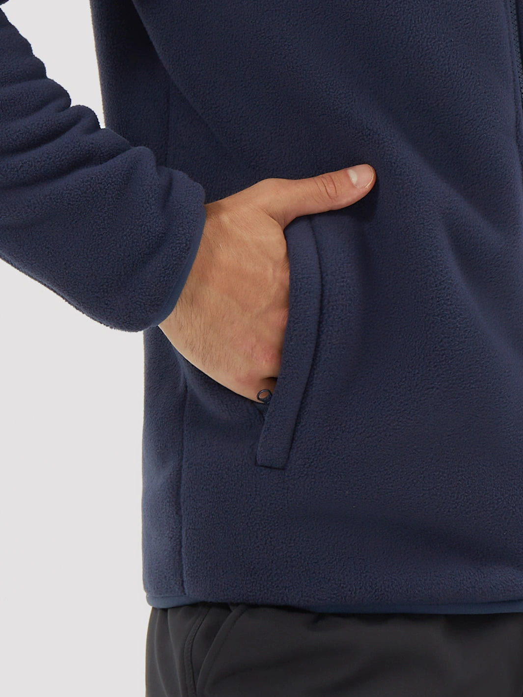 Men's Sherpa-Lined Polar Fleece Full-Zip Winter Jacket