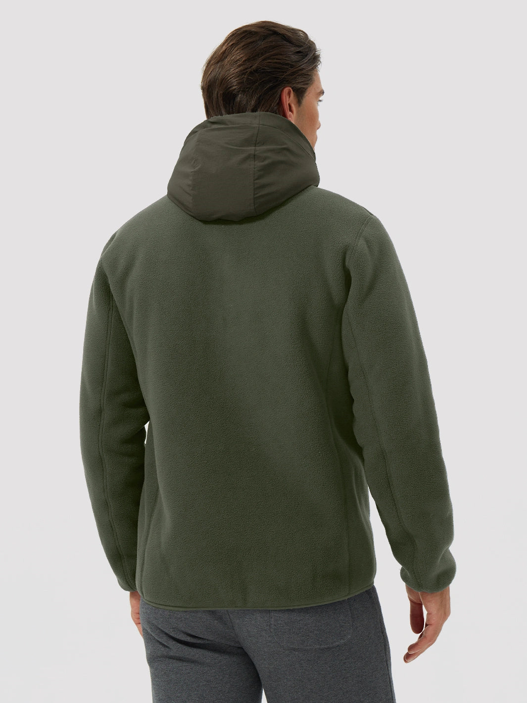 Men's Anti-Pilling Sherpa-Lined Full-Zip Hoodie