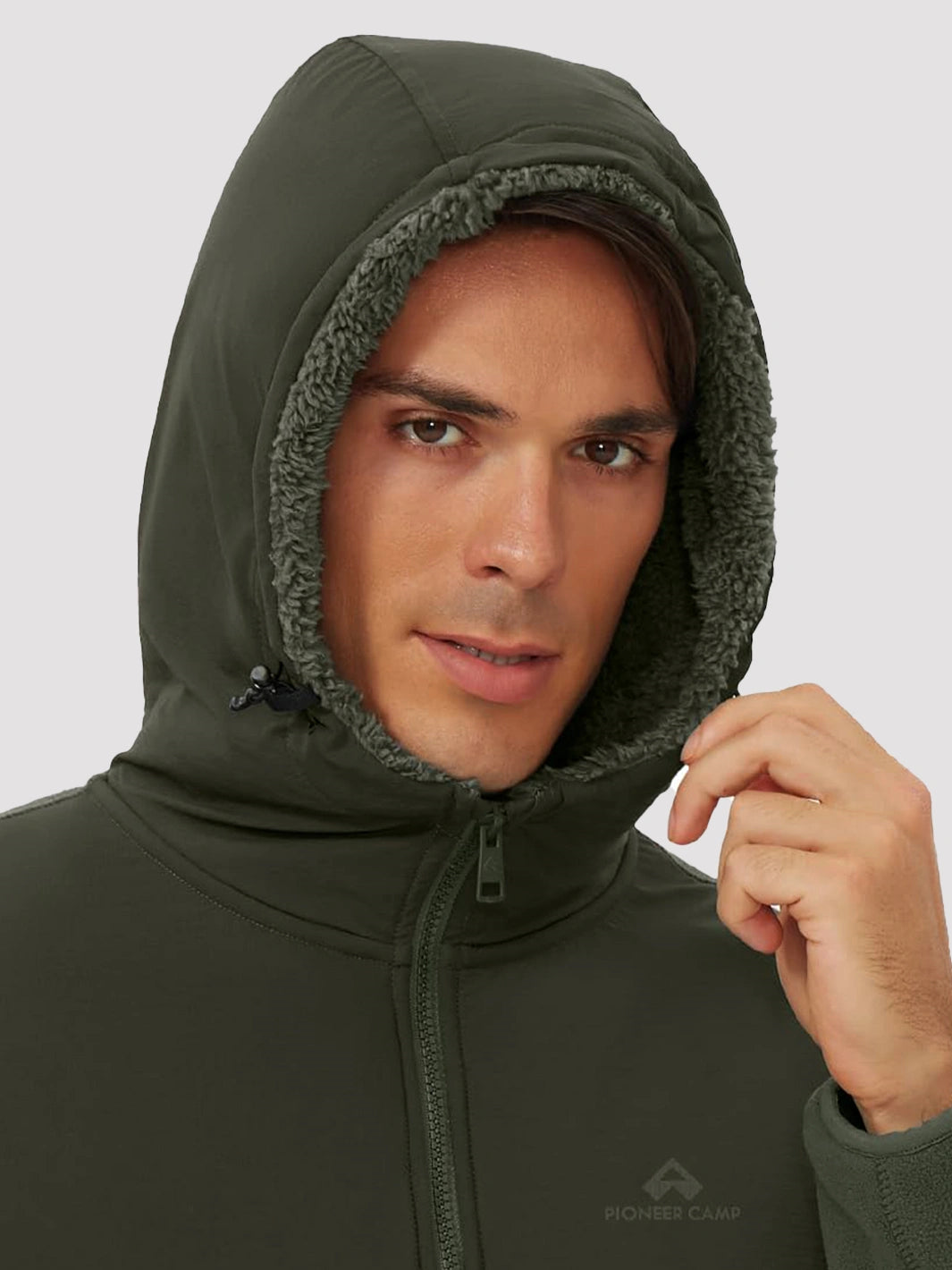 Men's Anti-Pilling Sherpa-Lined Full-Zip Hoodie