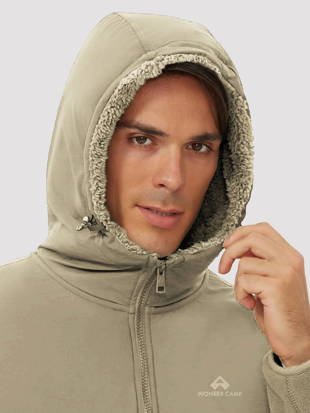 Men's Anti-Pilling Sherpa-Lined Full-Zip Hoodie