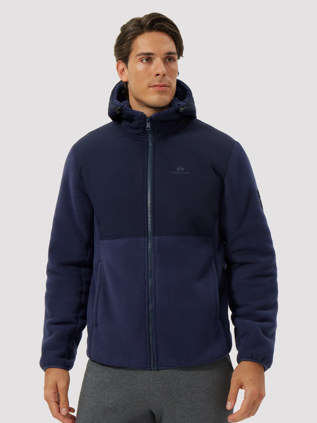 Men's Anti-Pilling Sherpa-Lined Full-Zip Hoodie
