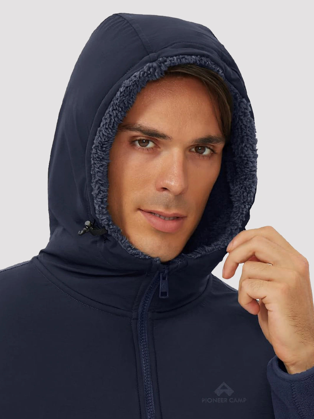 Men's Anti-Pilling Sherpa-Lined Full-Zip Hoodie