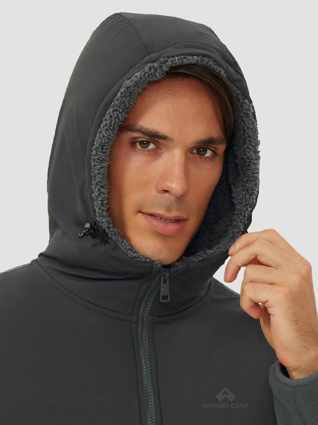 Men's Anti-Pilling Sherpa-Lined Full-Zip Hoodie