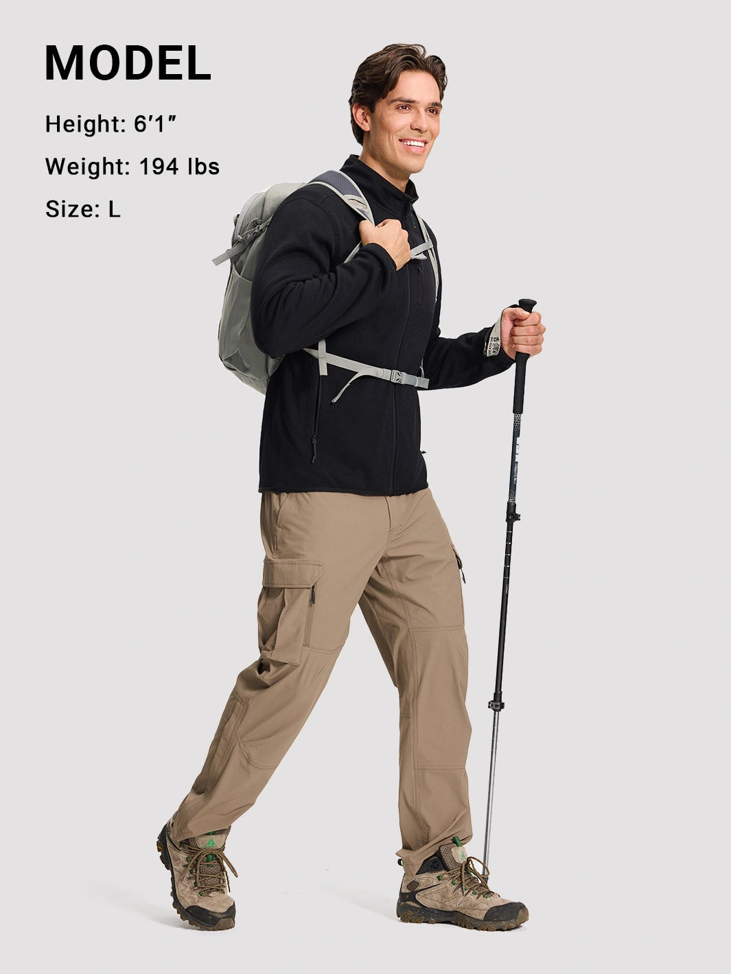 Men's 340g Anti-Static Fleece Full-Zip Jacket