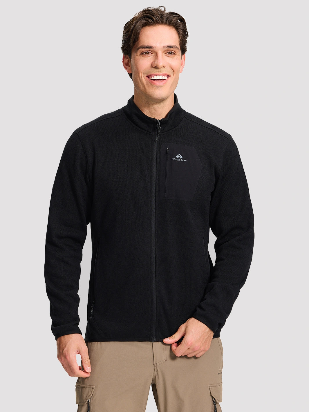 Men's 340g Anti-Static Fleece Full-Zip Jacket